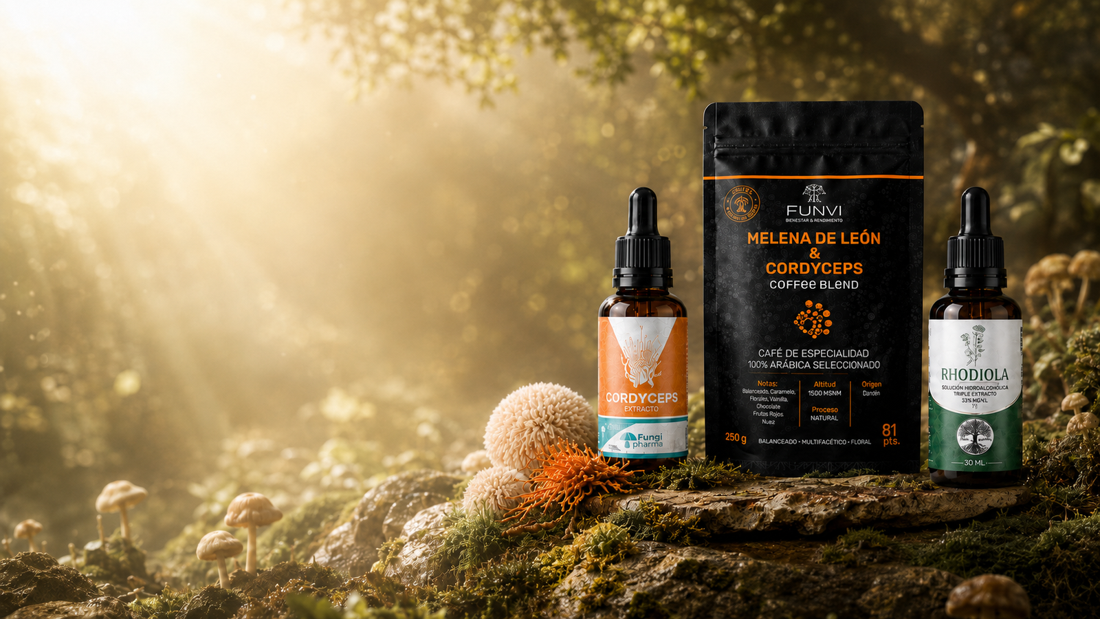 Pack Energía Miconnected — Cordyceps, Café FUNVI y Rhodiola